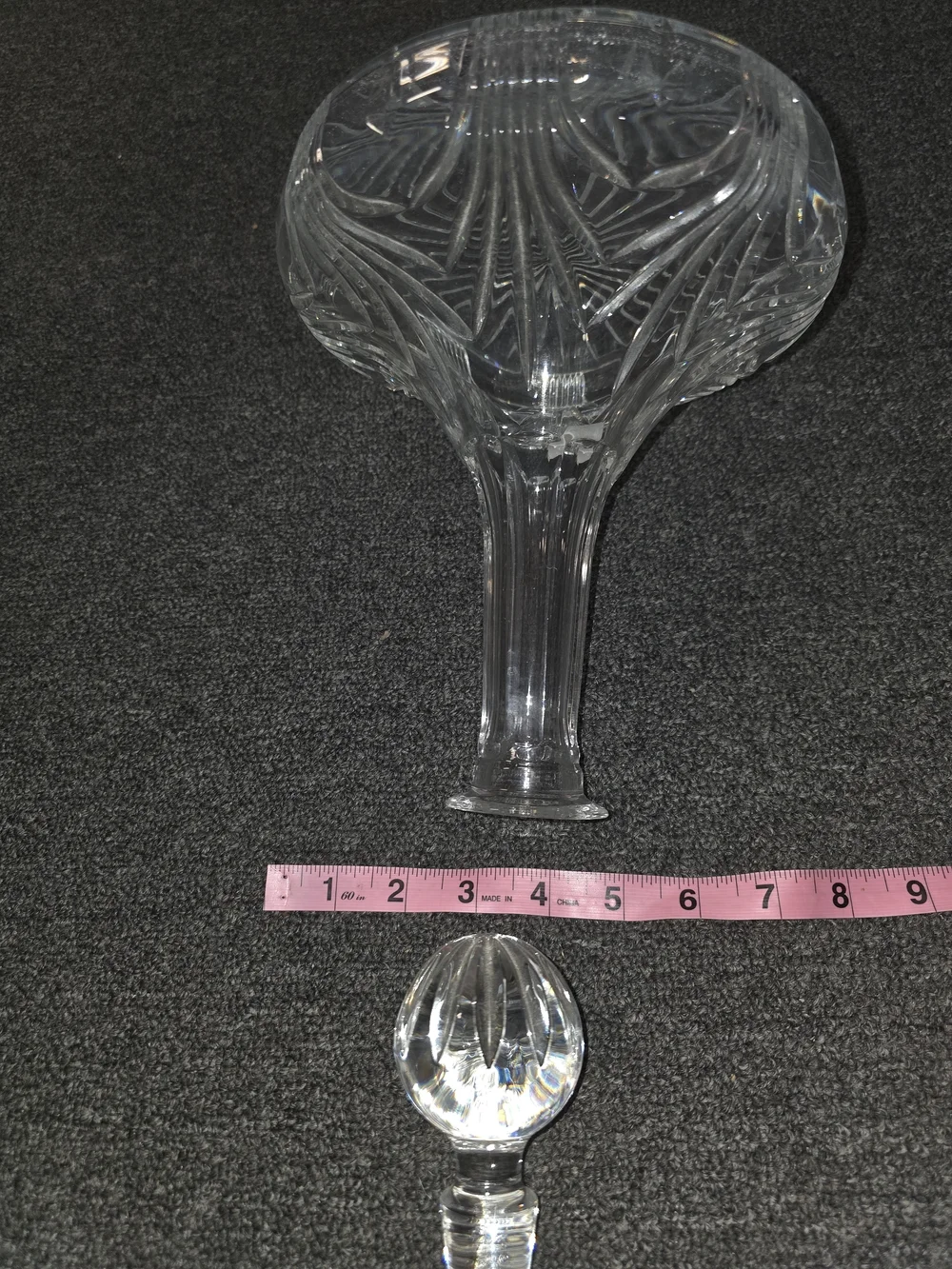 Crystal Clear From Slovakia  Glass Ships Captain Decanter